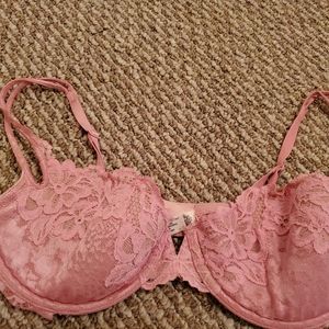Victoria's Secret Demi Pushup Lace Bra Pink